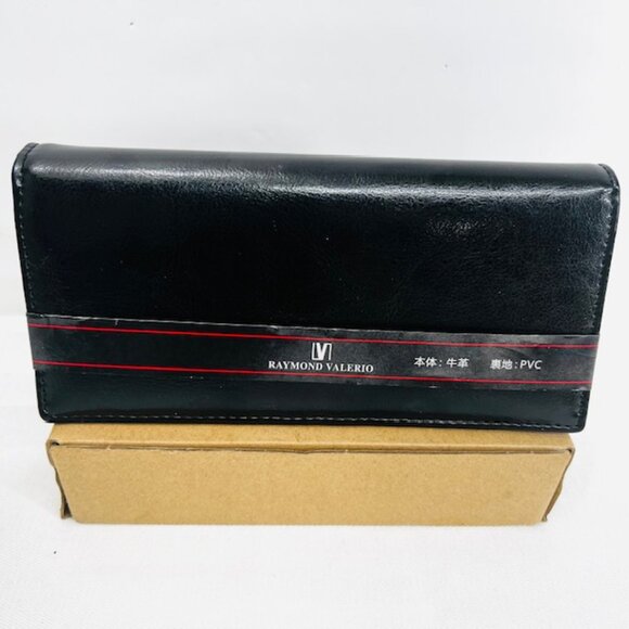 Raymond Valerio Handbags - NEW WITH TAG RAYMOND VALERIO ITALY BLACK LEATHER FOR MONEY /CARD HOLDER (W84)